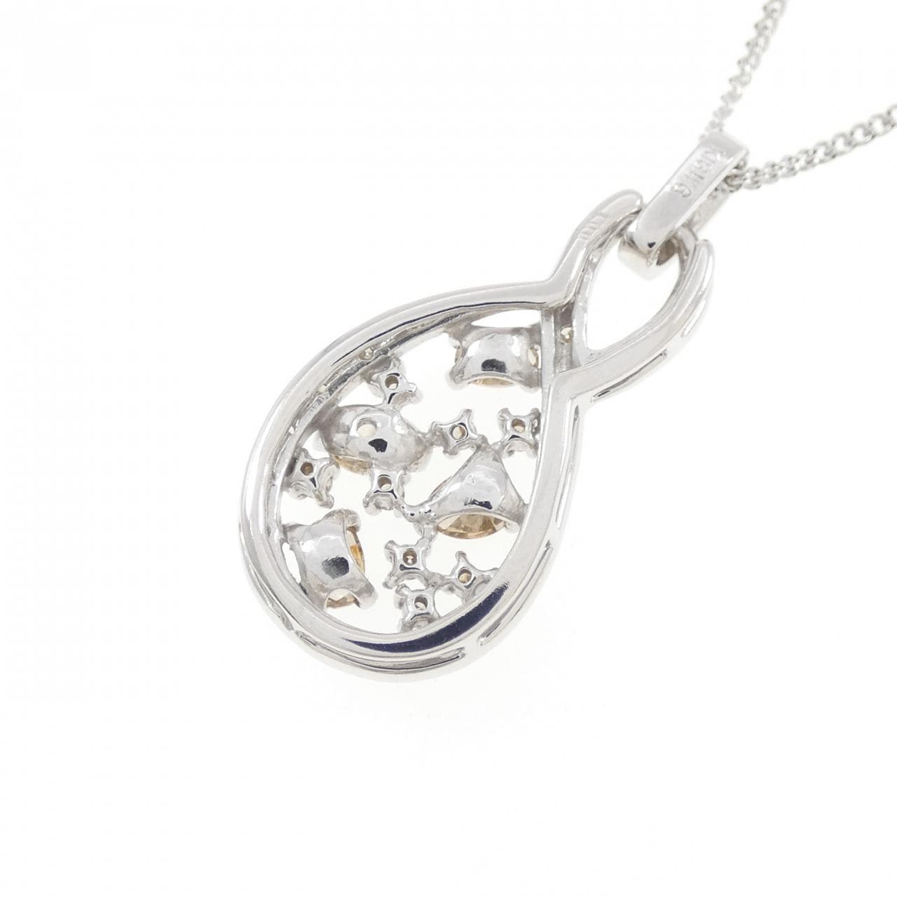 K18WG ダイヤモンド ネックレス 1.00CT