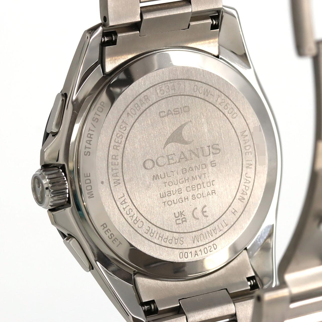 カシオ オシアナス 電波時計 OCW-T2600J-7AJF TI ソーラークォーツ