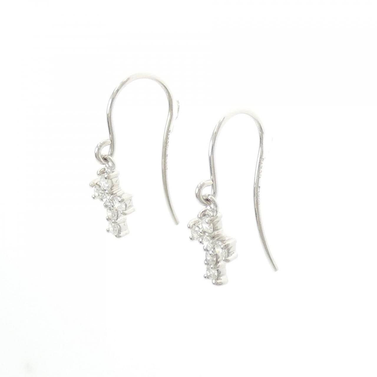 PT cross Diamond earrings