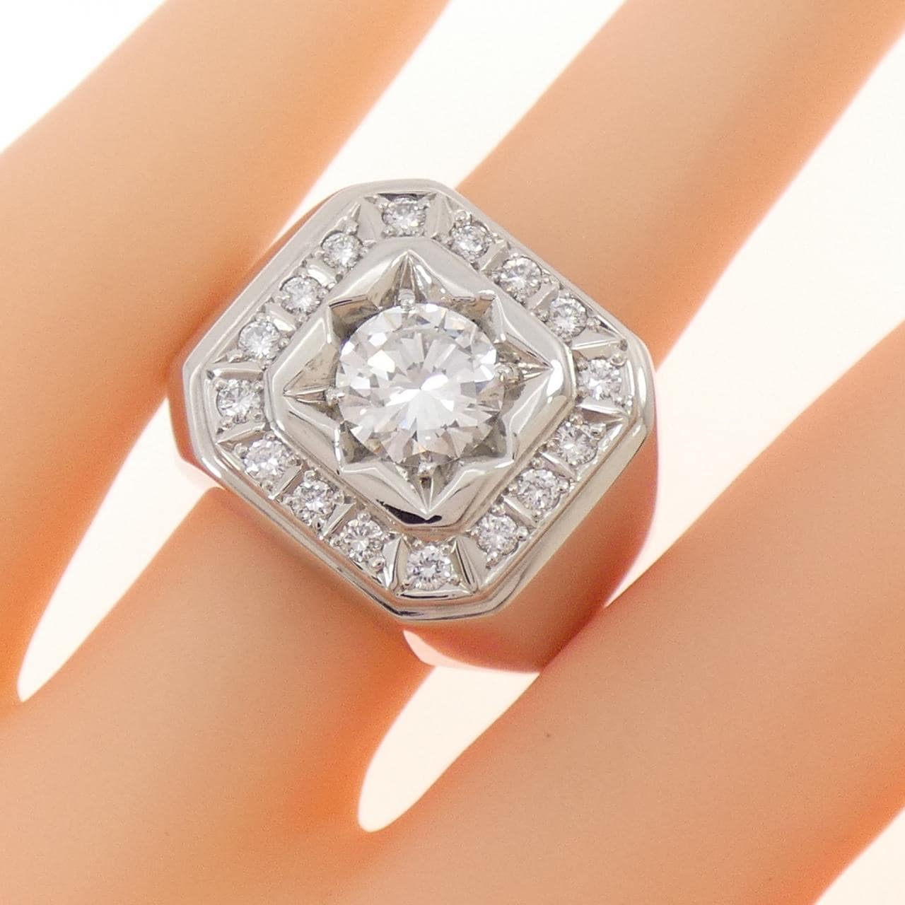 PT900 ダイヤモンド リング 1.196CT F VS1 Good