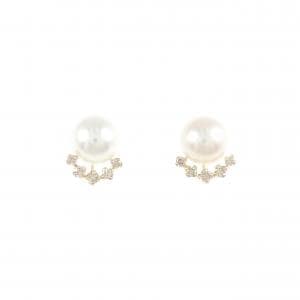 4゜C アコヤパール ピアス 6.7mm