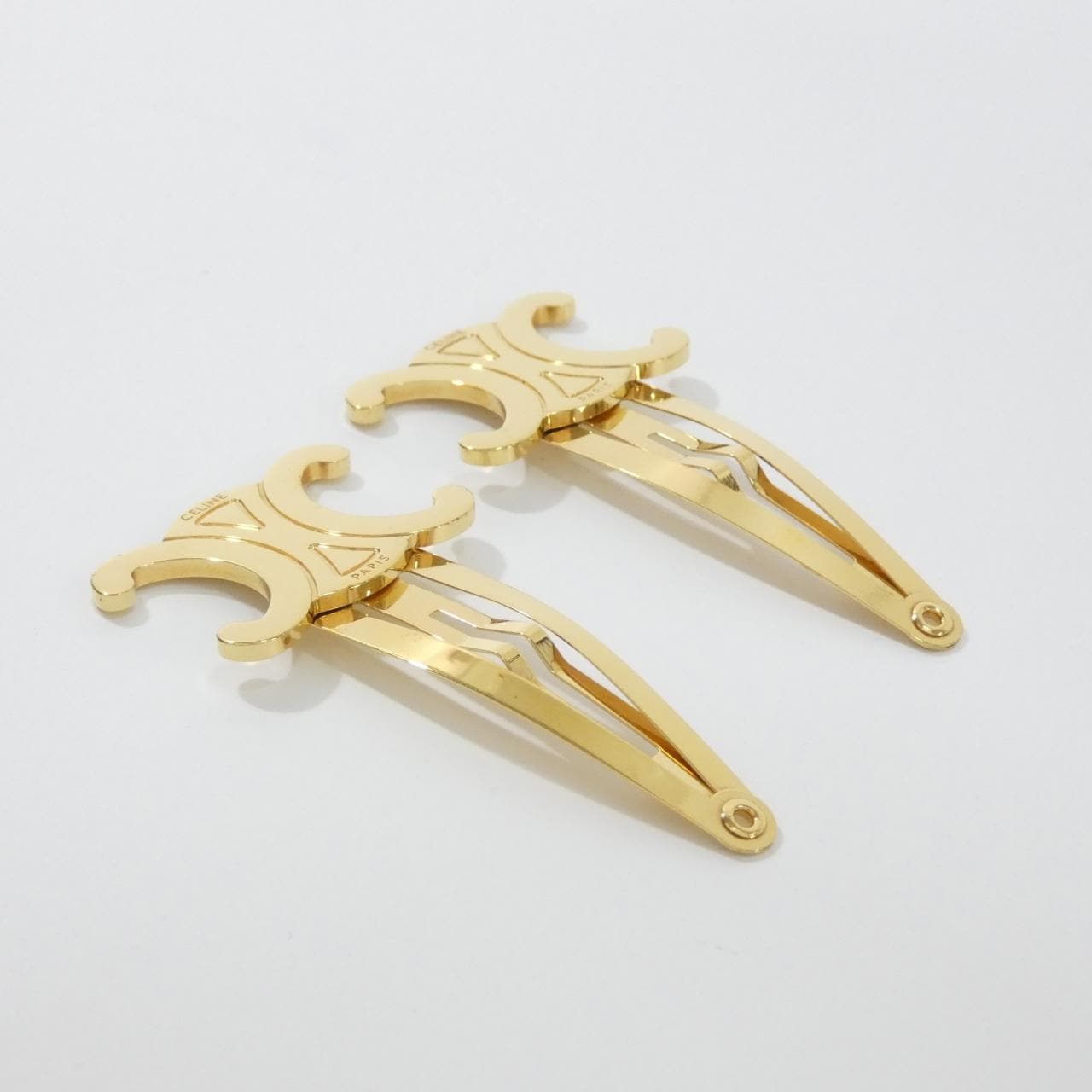 セリーヌ トリオンフ スナップ クリップ 46Z656BSL ヘアークリップ