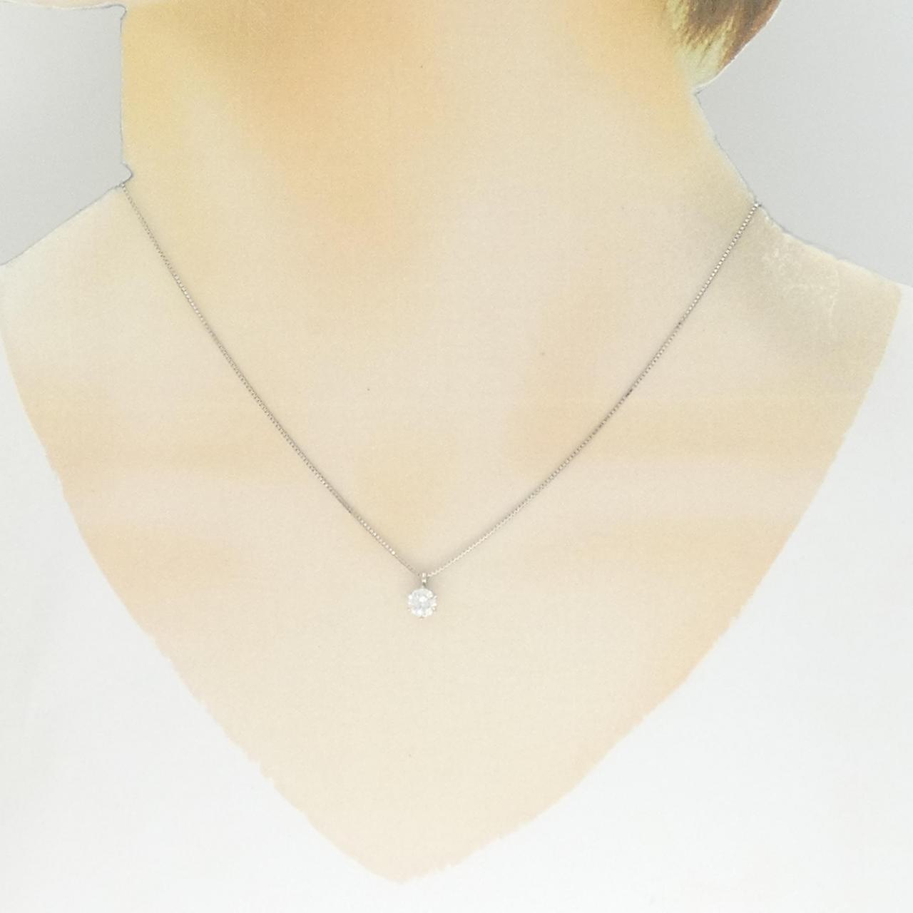 【新品】PT900/PT850 ダイヤモンド ネックレス 0.450CT F SI1 VG