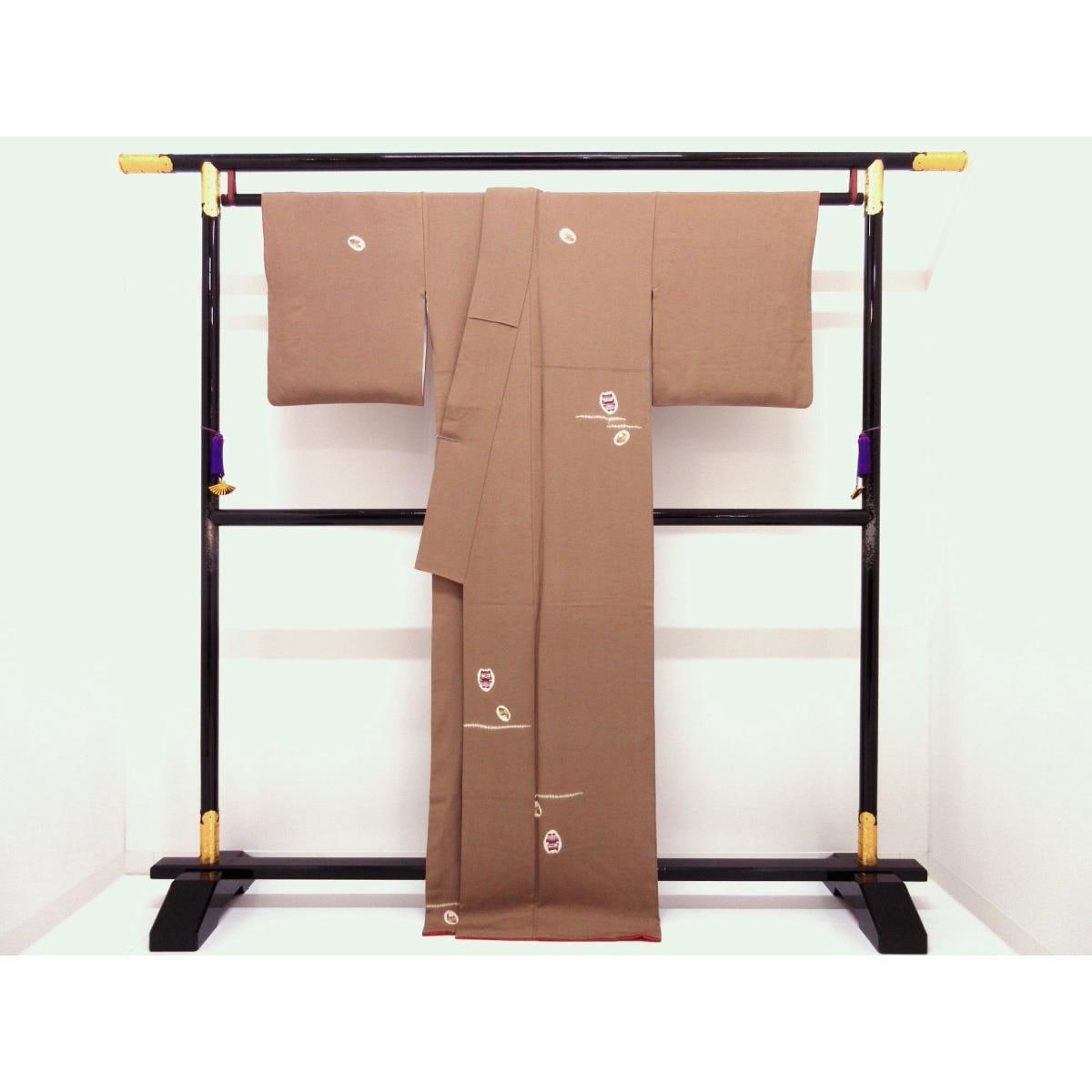 紬　絞り入　身幅Ｌ寸