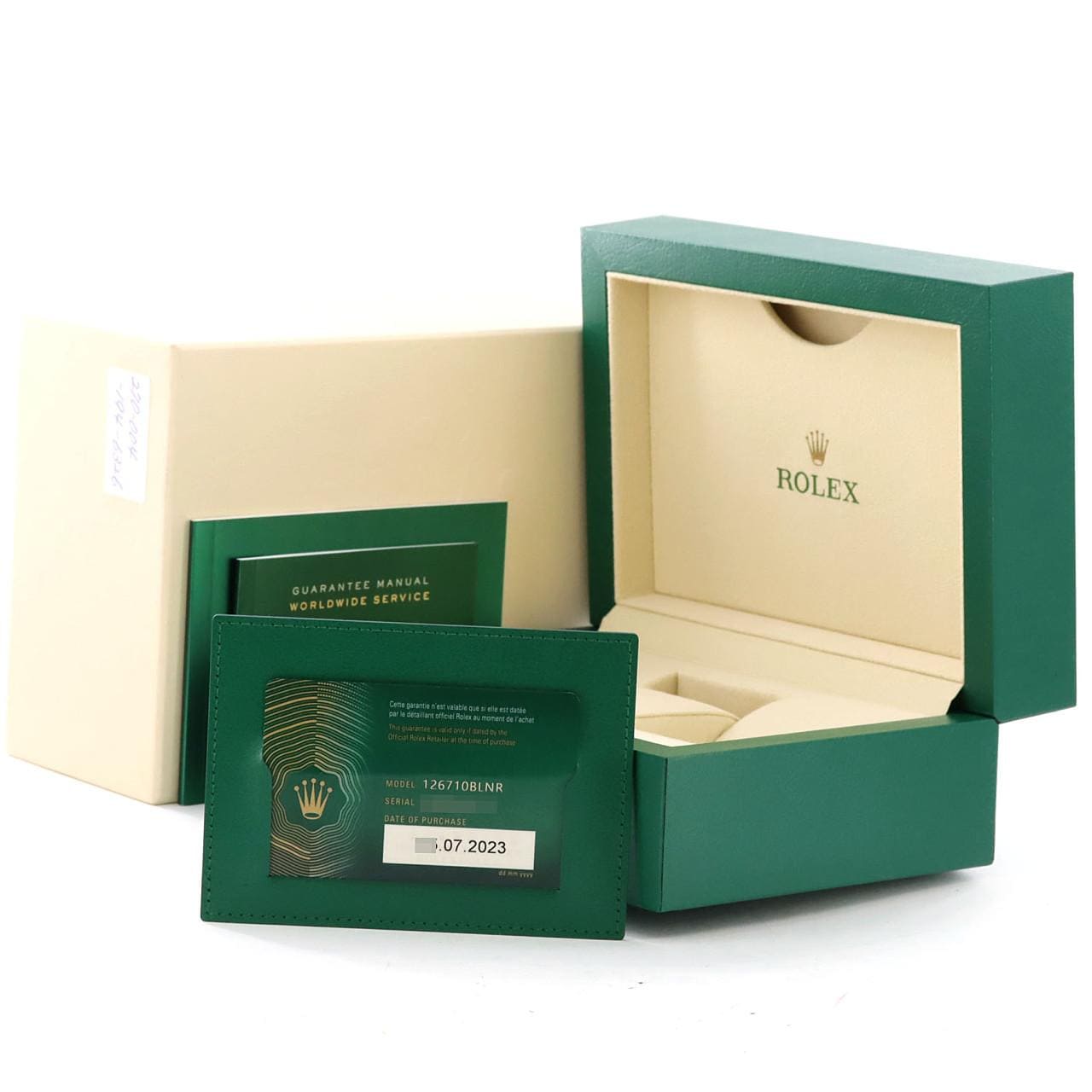 ロレックス GMTマスターⅡ 126710BLNR･3 SS 自動巻 ランダム番