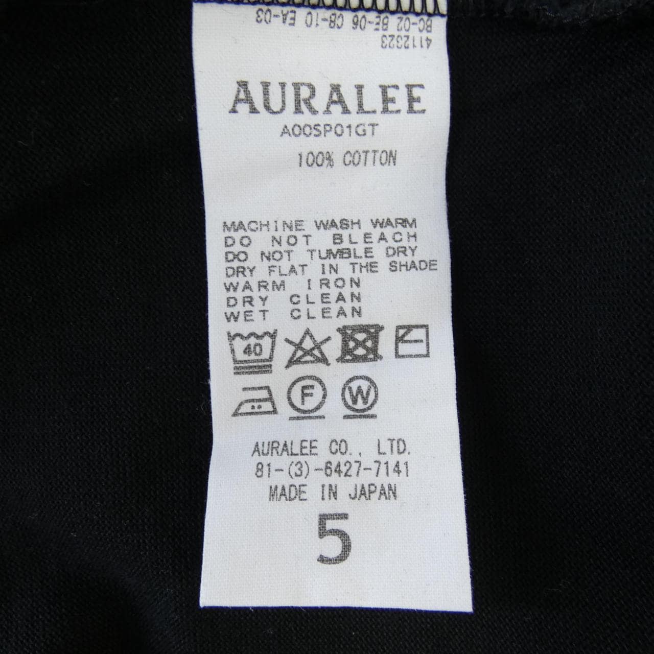 オーラリー AURALEE A00SP01GT Tシャツ