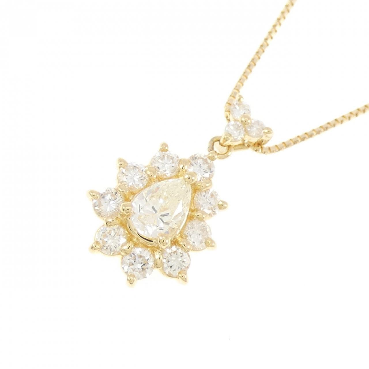 K18YG ダイヤモンド ネックレス 0.488CT