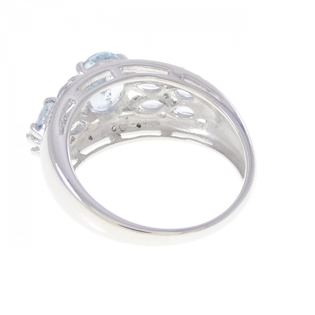 10KWG アクアマリン リング