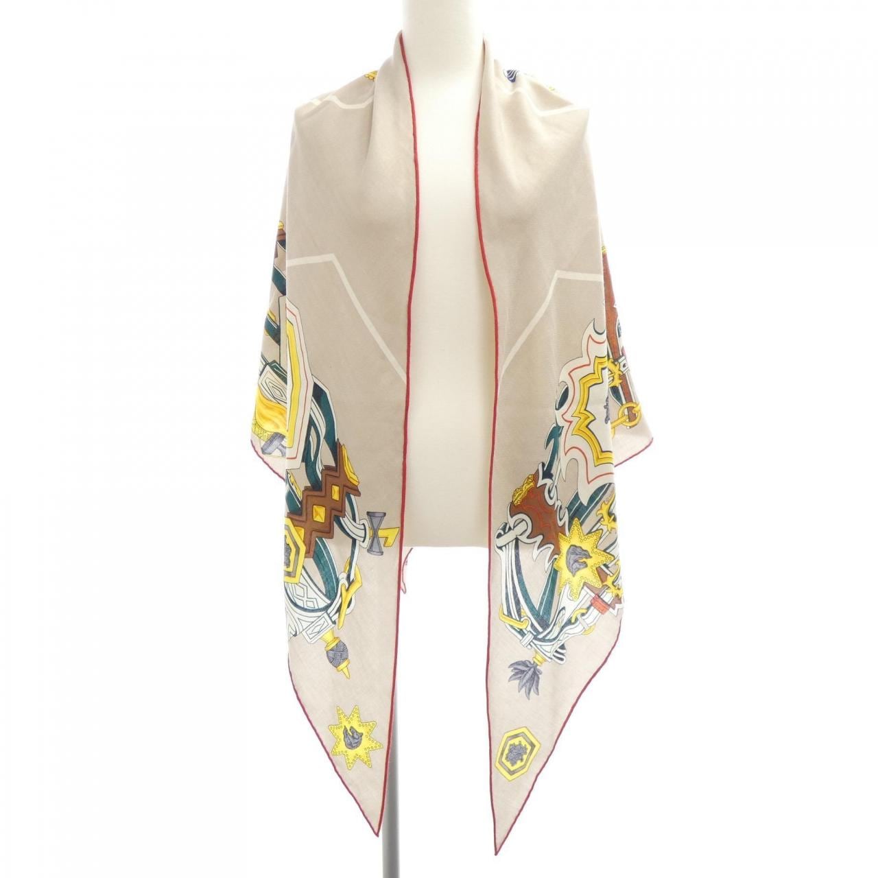エルメス HERMES BRIDES ET DESTIN H363967S トライアングルジェアン STOLE