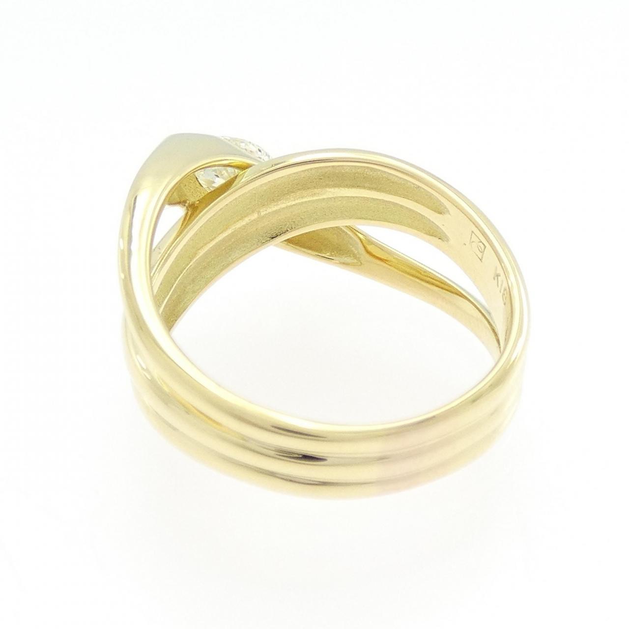 K18YG ダイヤモンド リング 0.652CT