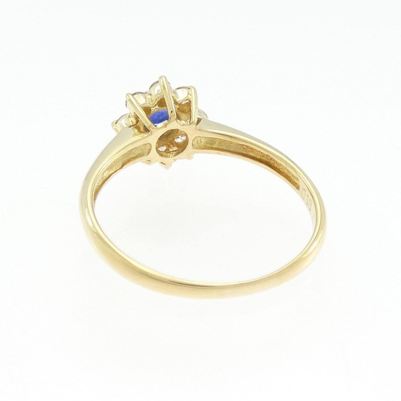 K18YG サファイヤ リング 0.18CT