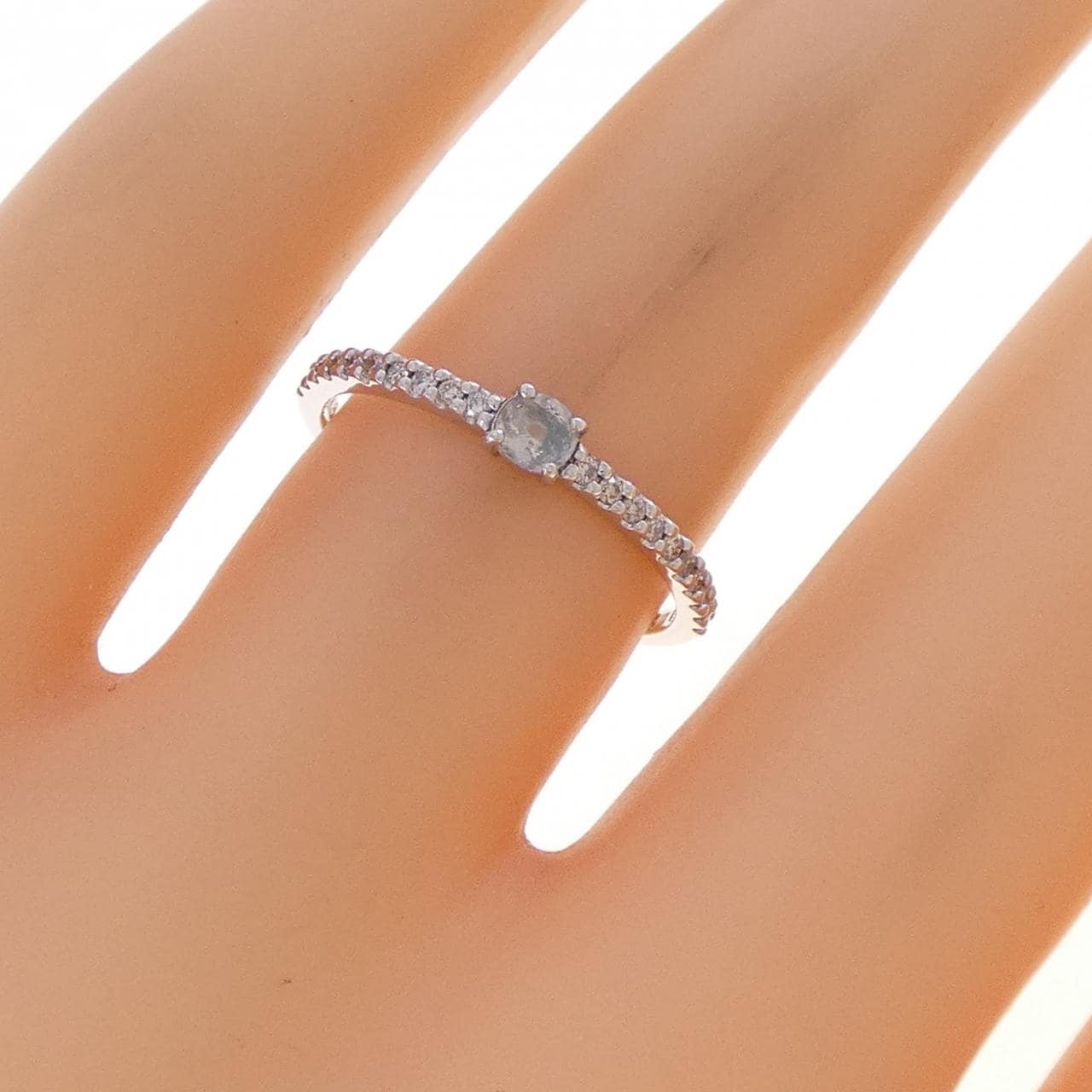 K18WG ムーンストーン リング