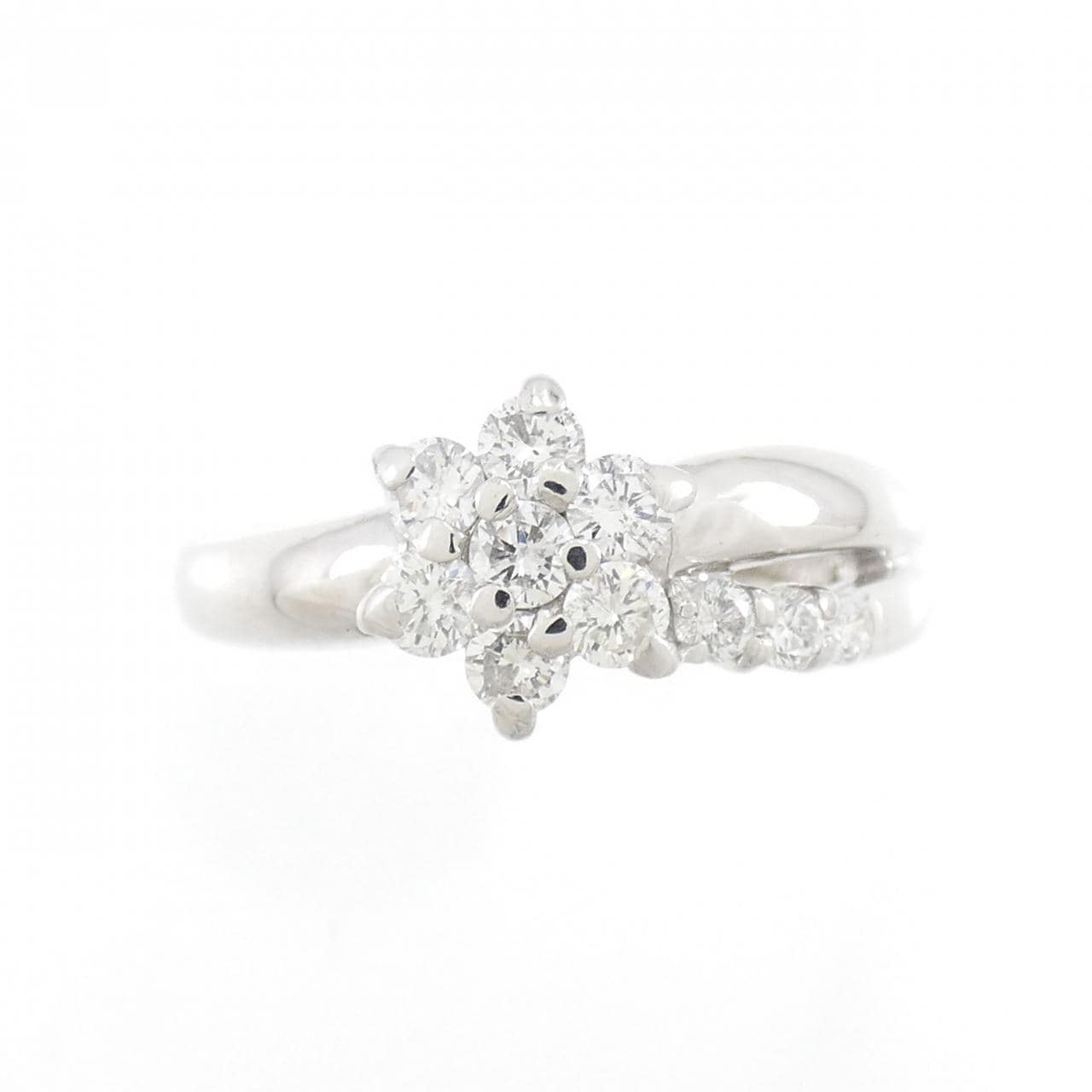 PT フラワー ダイヤモンド リング 0.50CT