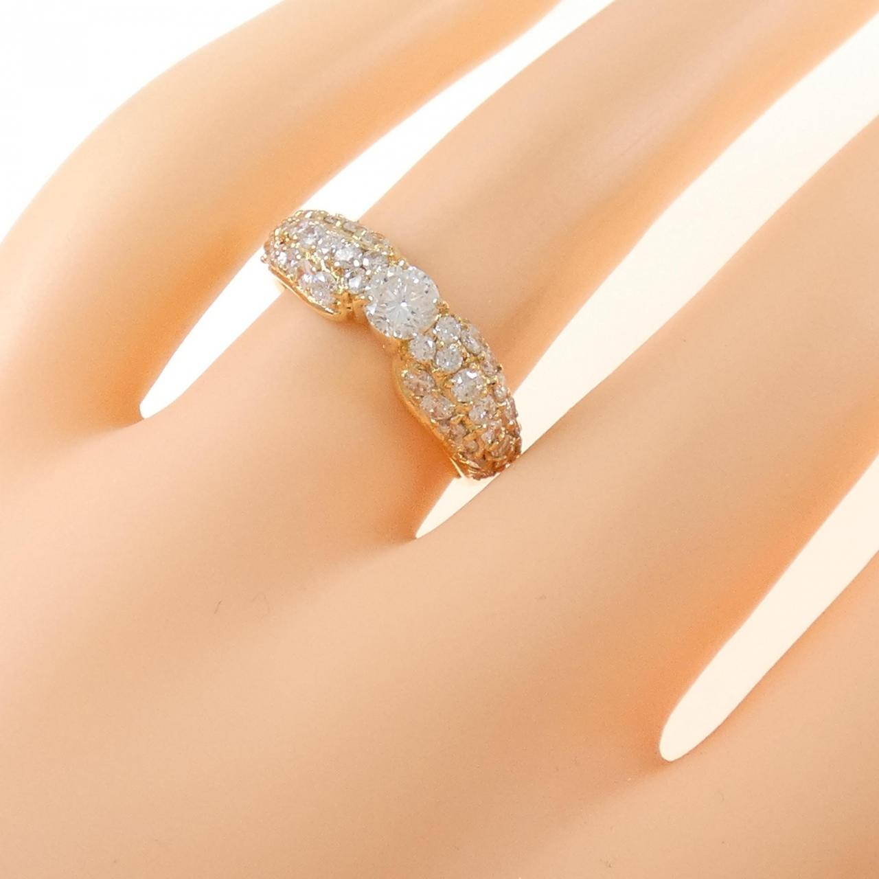 K18YG ダイヤモンド リング 0.33CT
