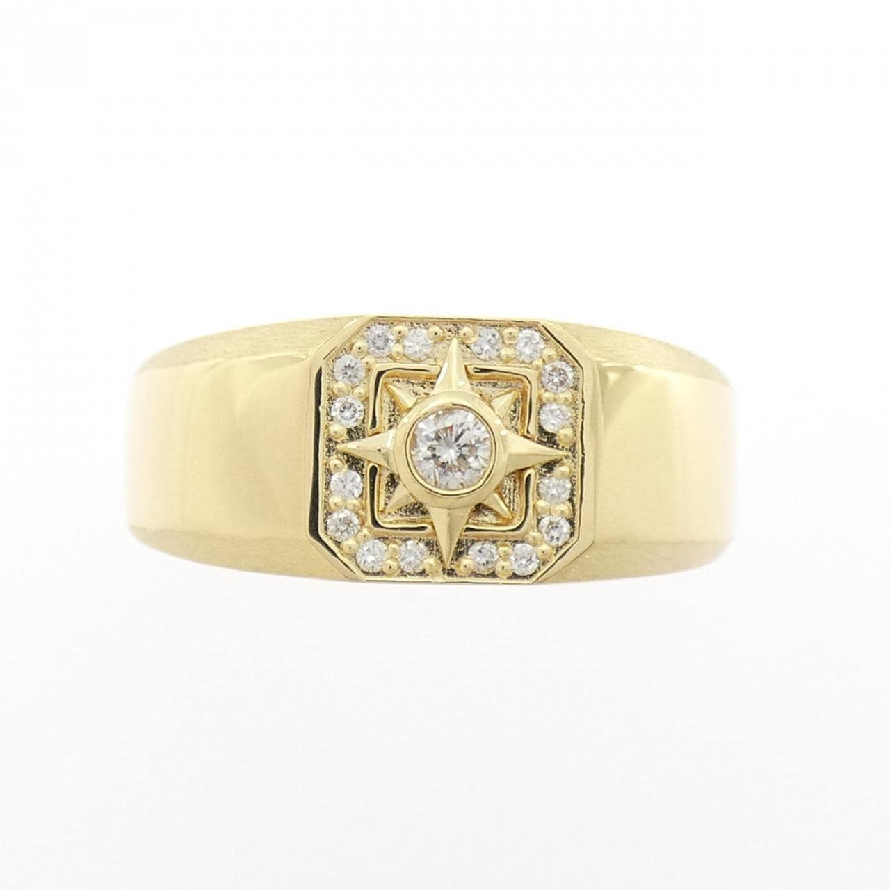 【新品】K18YG ダイヤモンド リング 0.19CT