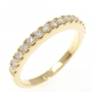 【リメイク】K18YG ハーフエタニティ ダイヤモンド リング 0.32CT