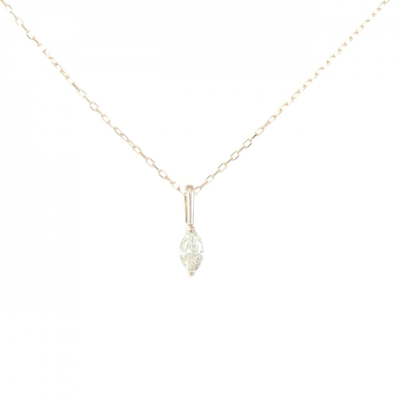 K18PG ダイヤモンド ネックレス 0.33CT