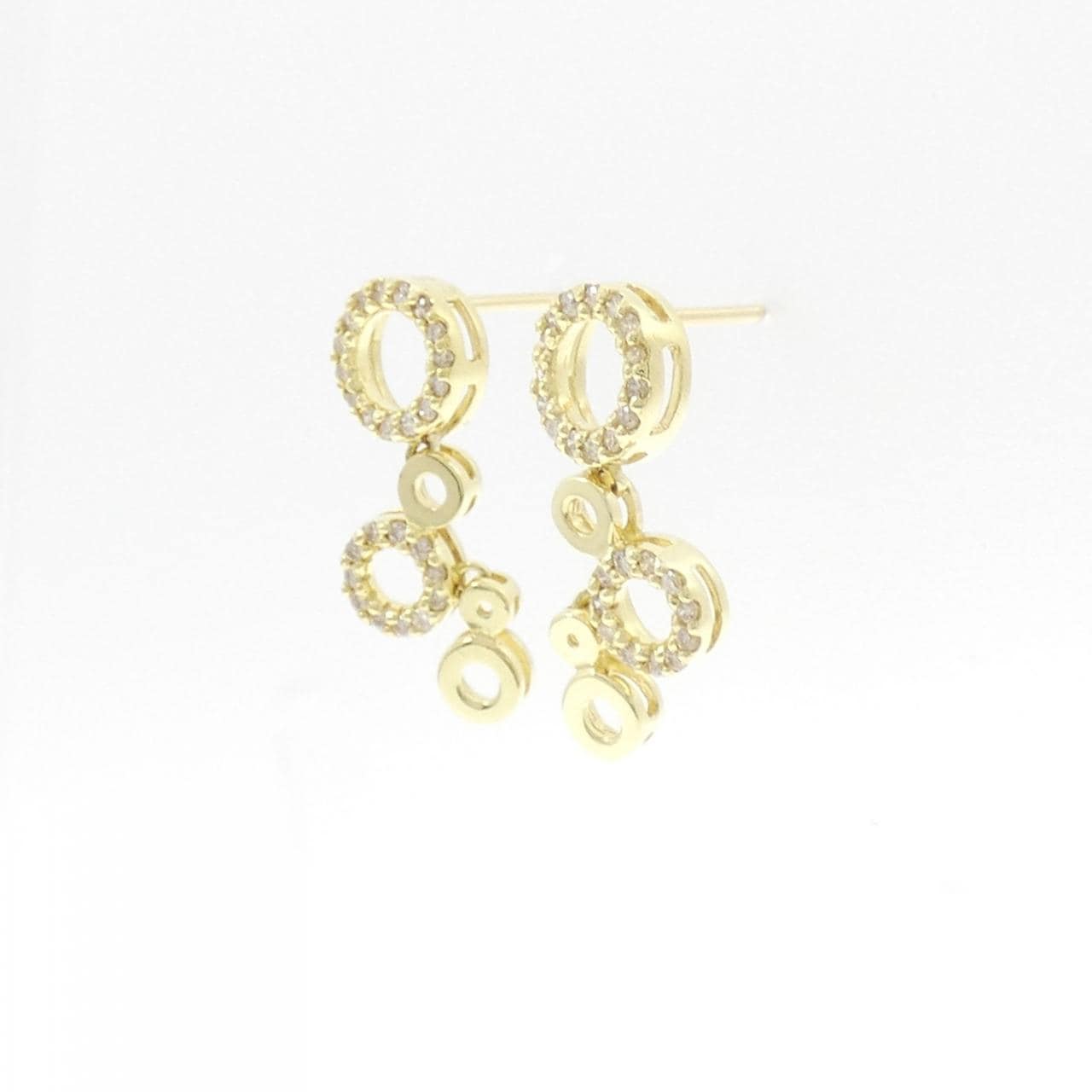 K18YG ダイヤモンド ピアス 0.35CT