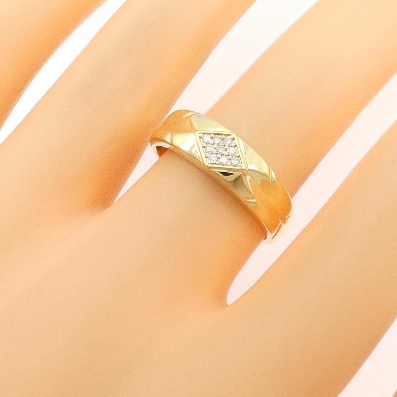 K18YG ダイヤモンド リング 0.05CT