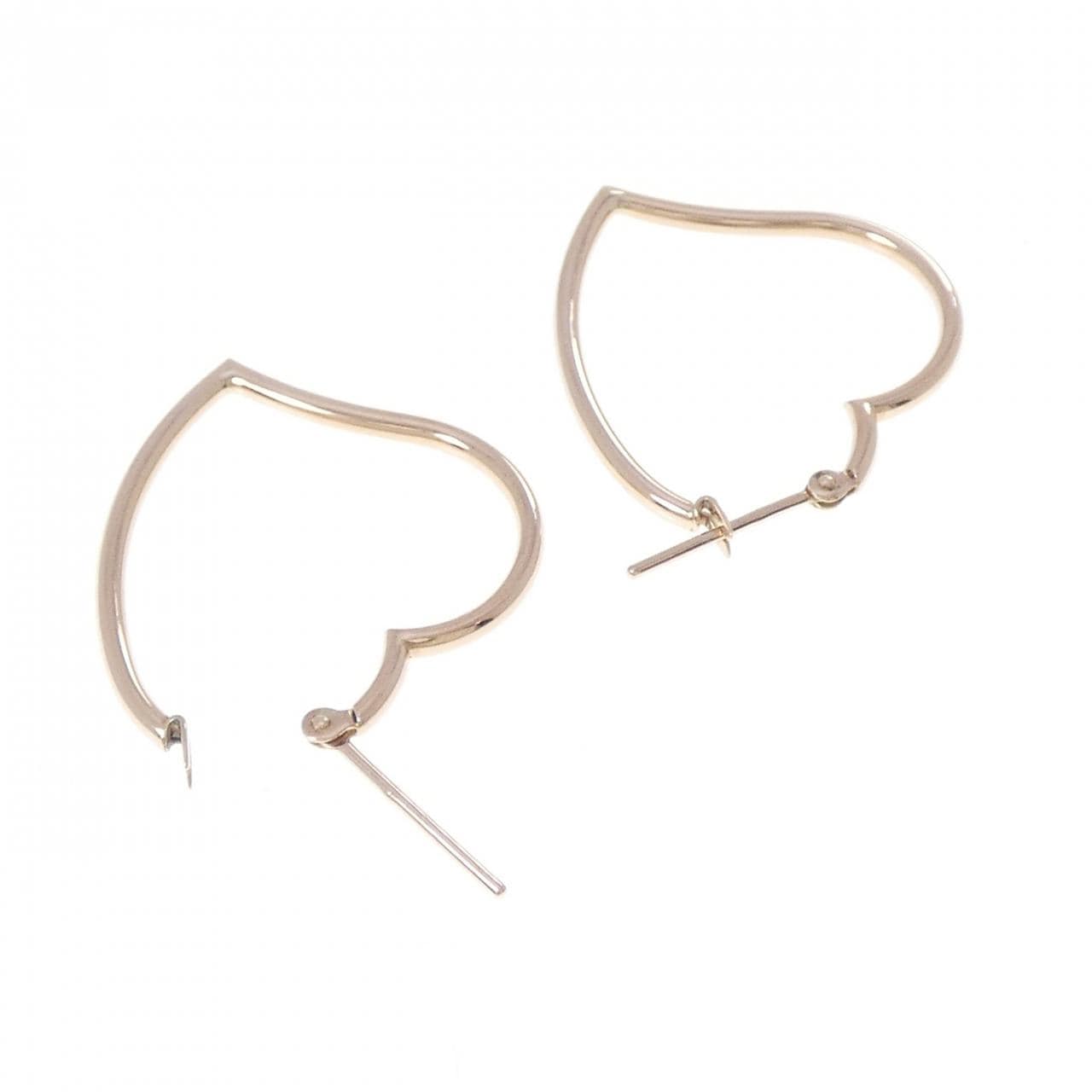 K10PG ハート ピアス