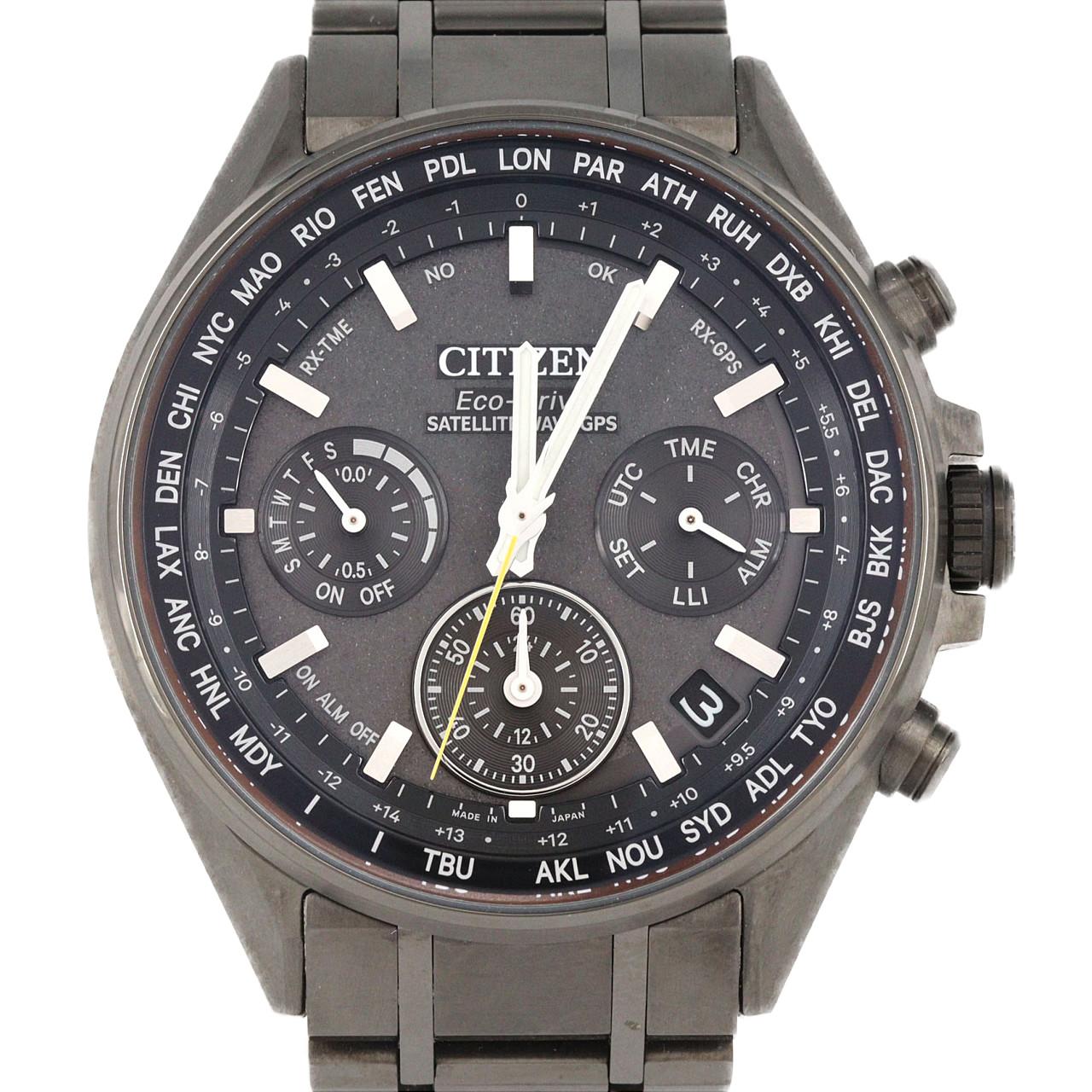 シチズン アテッサ サテライトウエーブGPS 電波時計 F950-T024521/CC4004-58E TI ソーラークォーツ