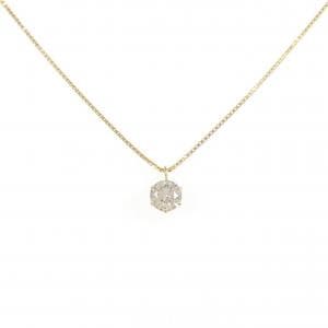 K18YG ソリティア ダイヤモンド ネックレス 0.305CT