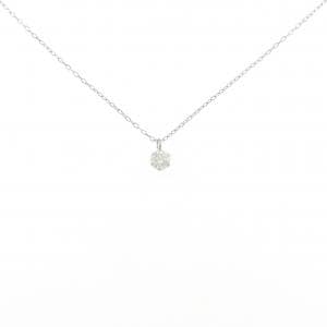 PT900/PT850 ソリティア ダイヤモンド ネックレス 0.20CT