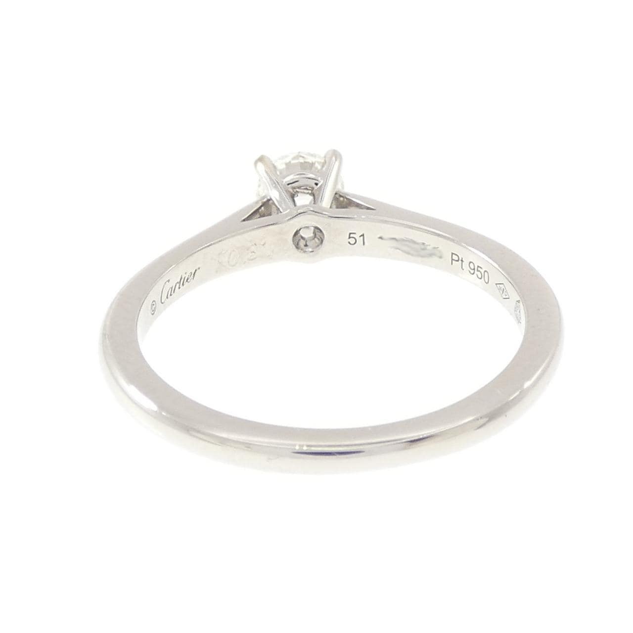 カルティエ 1895 ソリテール リング 0.31CT