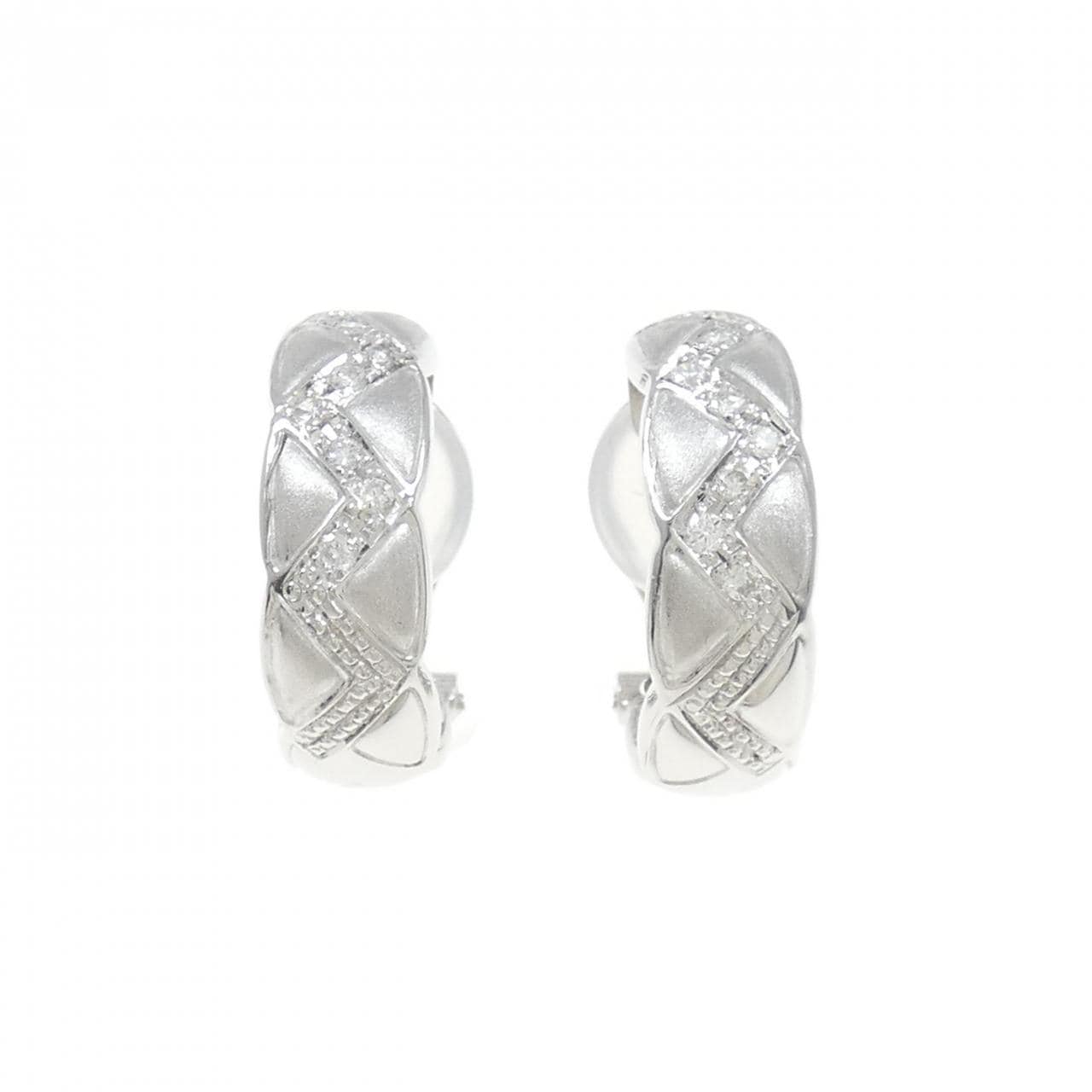 K14WG Diamond earrings 0.14CT
