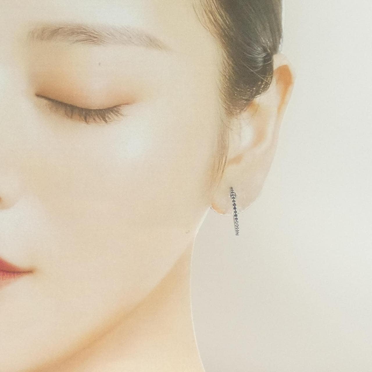 K18WG ダイヤモンド ピアス 0.50CT