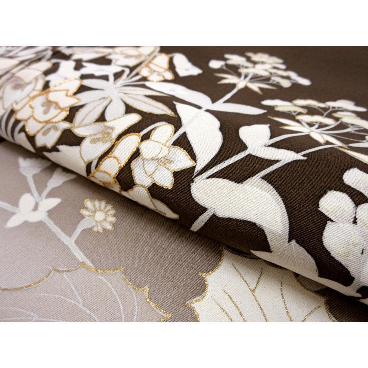 訪問着　友禅金彩加工　ボカシ染