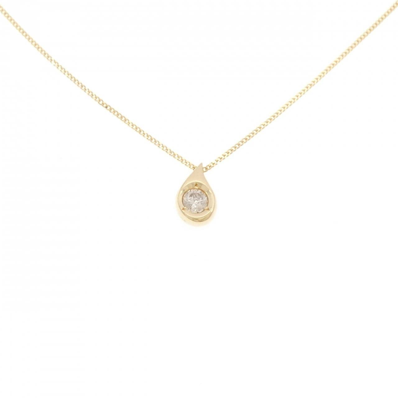 K18YG ダイヤモンド ネックレス 0.10CT