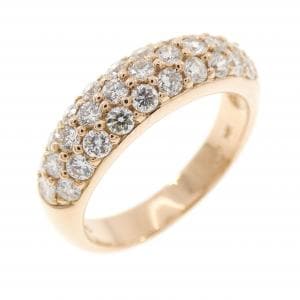 750PG パヴェ ダイヤモンド リング 0.93CT