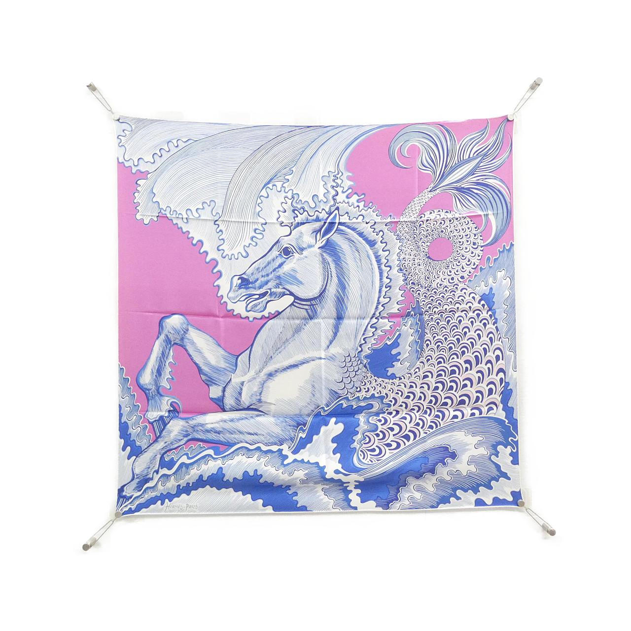 エルメス CHEVAL SIRENE カレ ダブル フェイス 903963S スカーフ