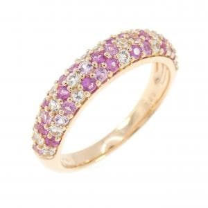 K18PG サファイヤ リング 1.20CT