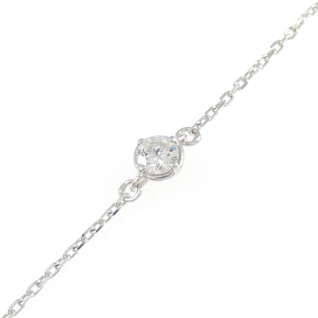 K18WG ダイヤモンド ブレスレット 0.21CT