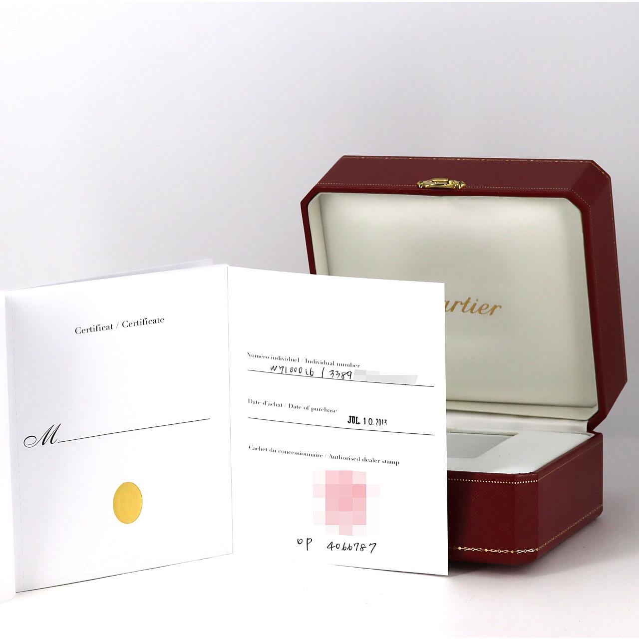 カルティエ カリブル･ドゥ･カルティエ LM W7100016 SS 自動巻