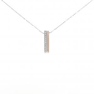 K18WG/K18PG 2WAY ダイヤモンド ネックレス 0.20CT