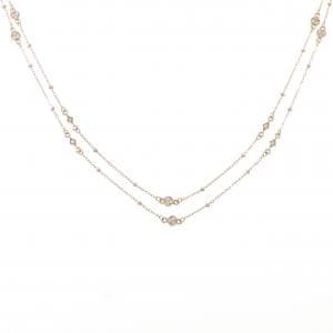 K18PG ダイヤモンド ネックレス 0.35CT