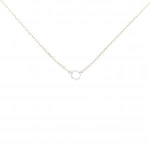 [BRAND NEW] K18PG Diamond necklace 0.09CT