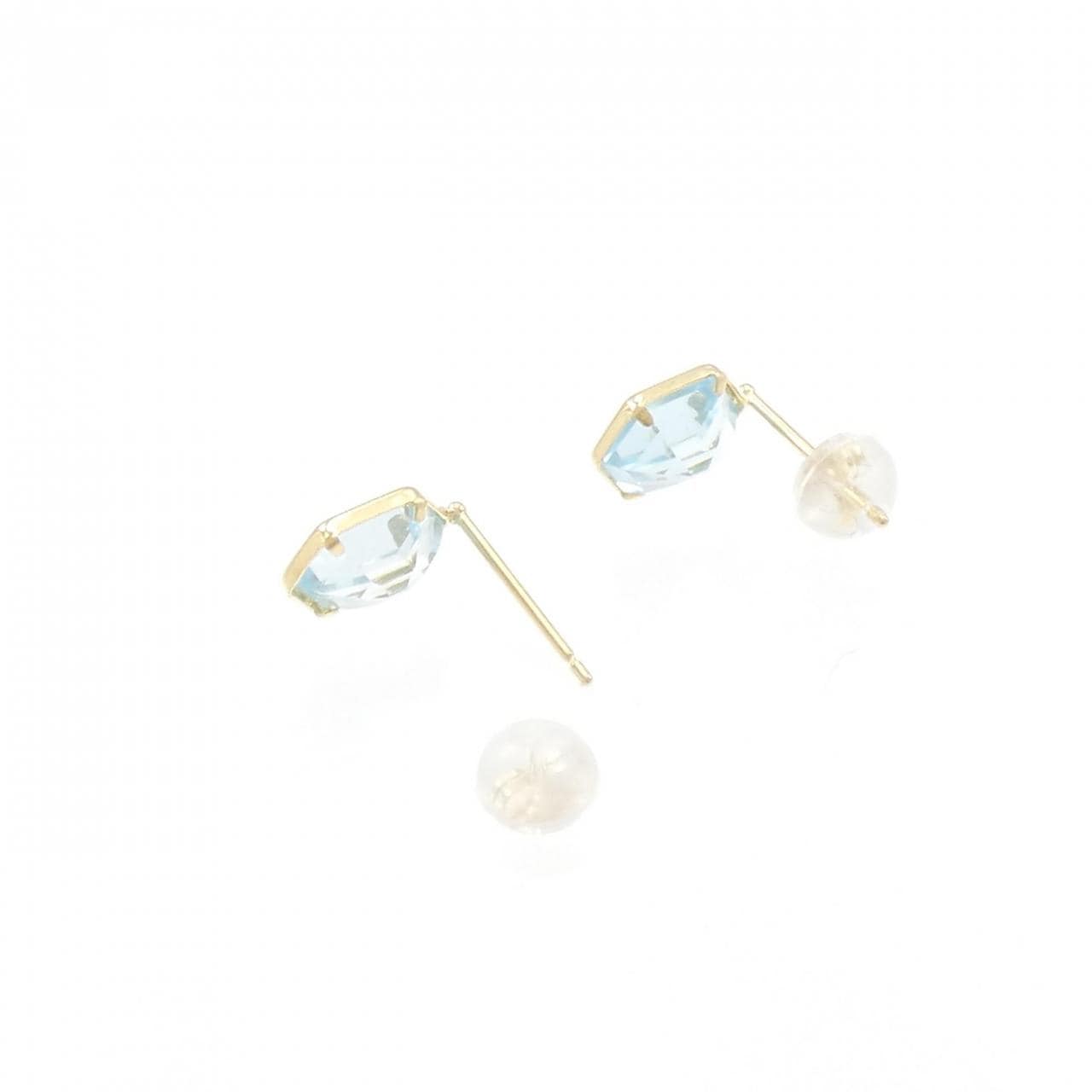 【新品】K18YG ブルートパーズ ピアス