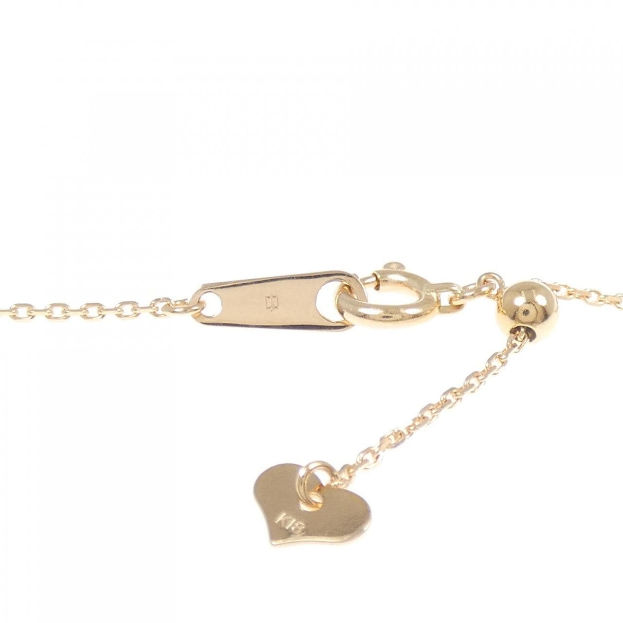 K18PG ハート ダイヤモンド ネックレス 0.35CT