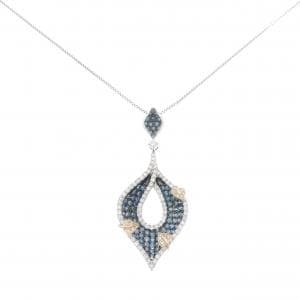 K18スリーカラー ダイヤモンド ネックレス 2.00CT
