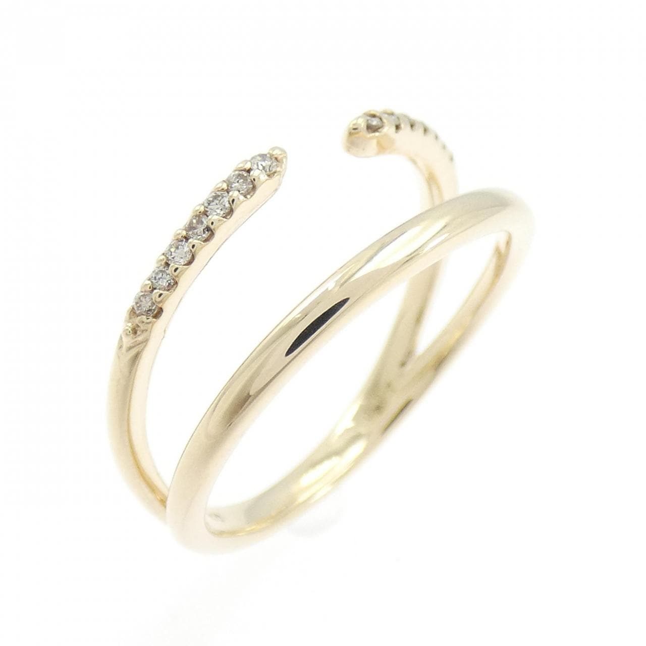 K10YG ダイヤモンド リング 0.07CT