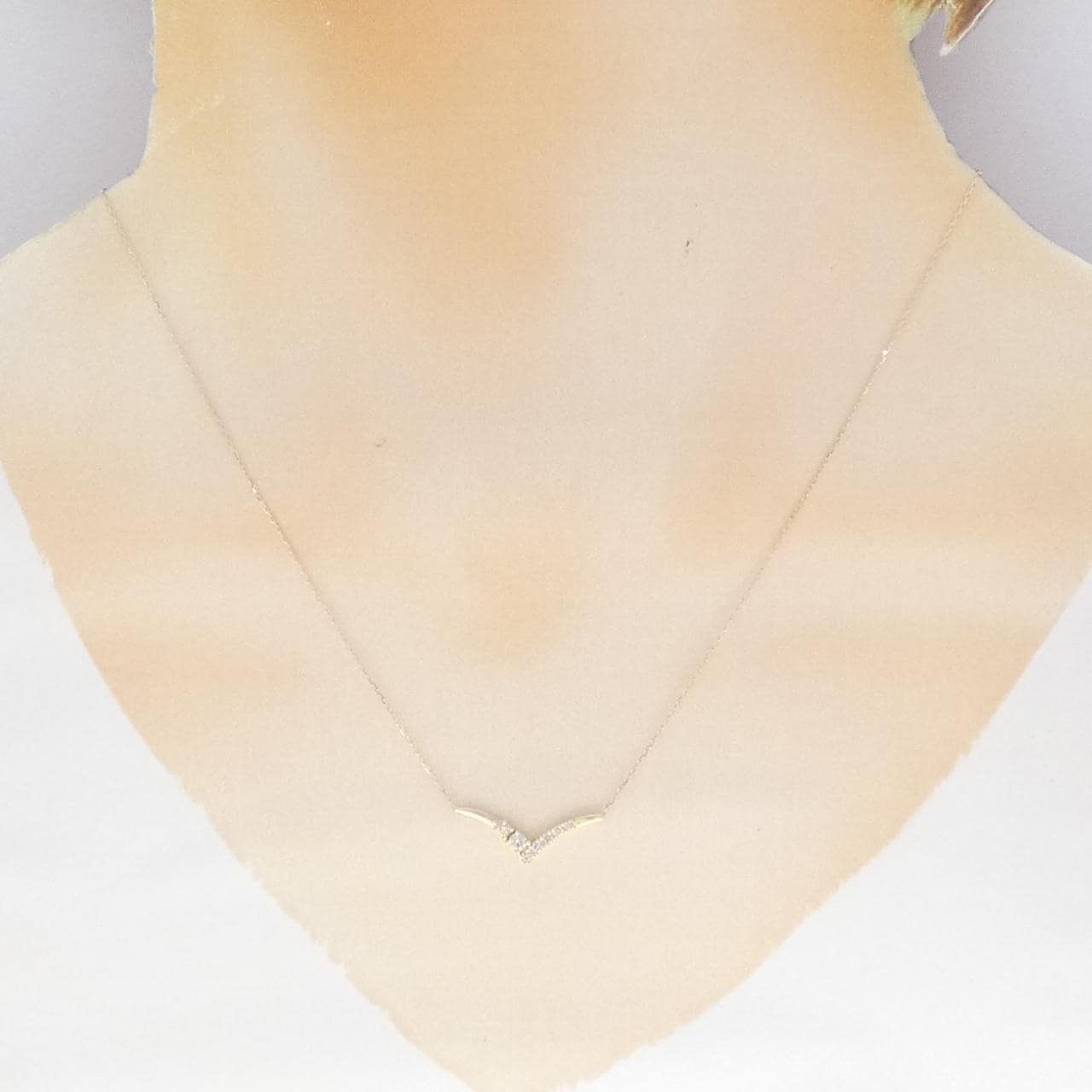 K10YG ダイヤモンド ネックレス 0.14CT