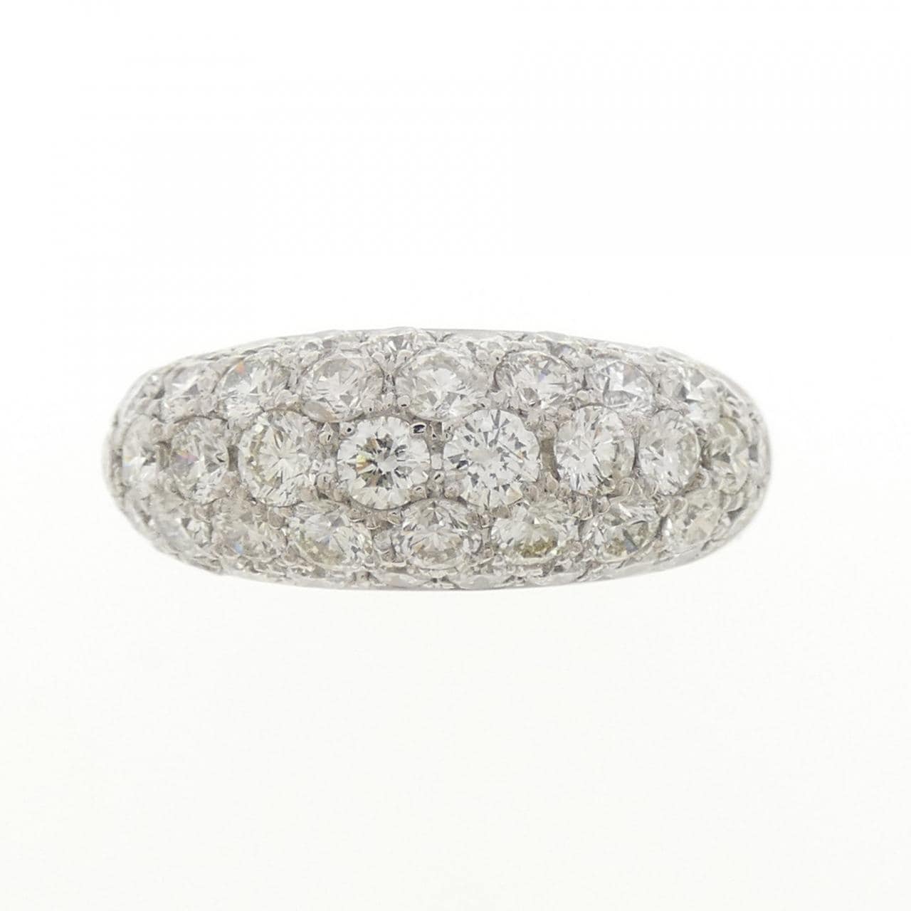 PT900 パヴェ ダイヤモンド リング 3.17CT