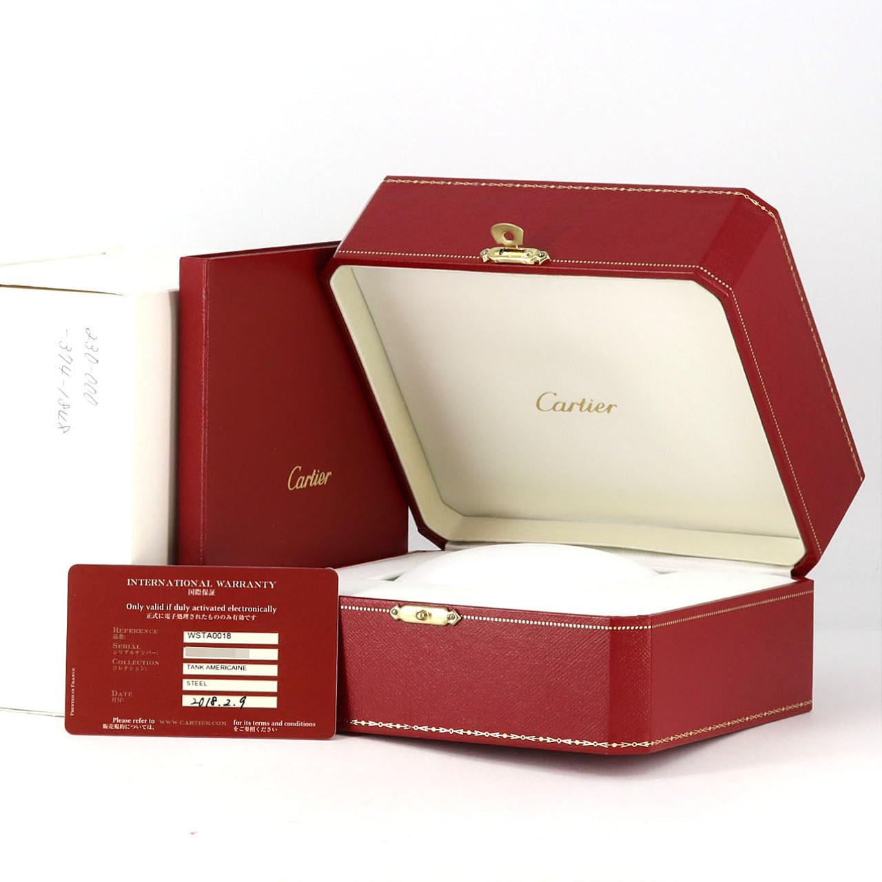 カルティエ タンクアメリカンLM WSTA0018 SS 自動巻