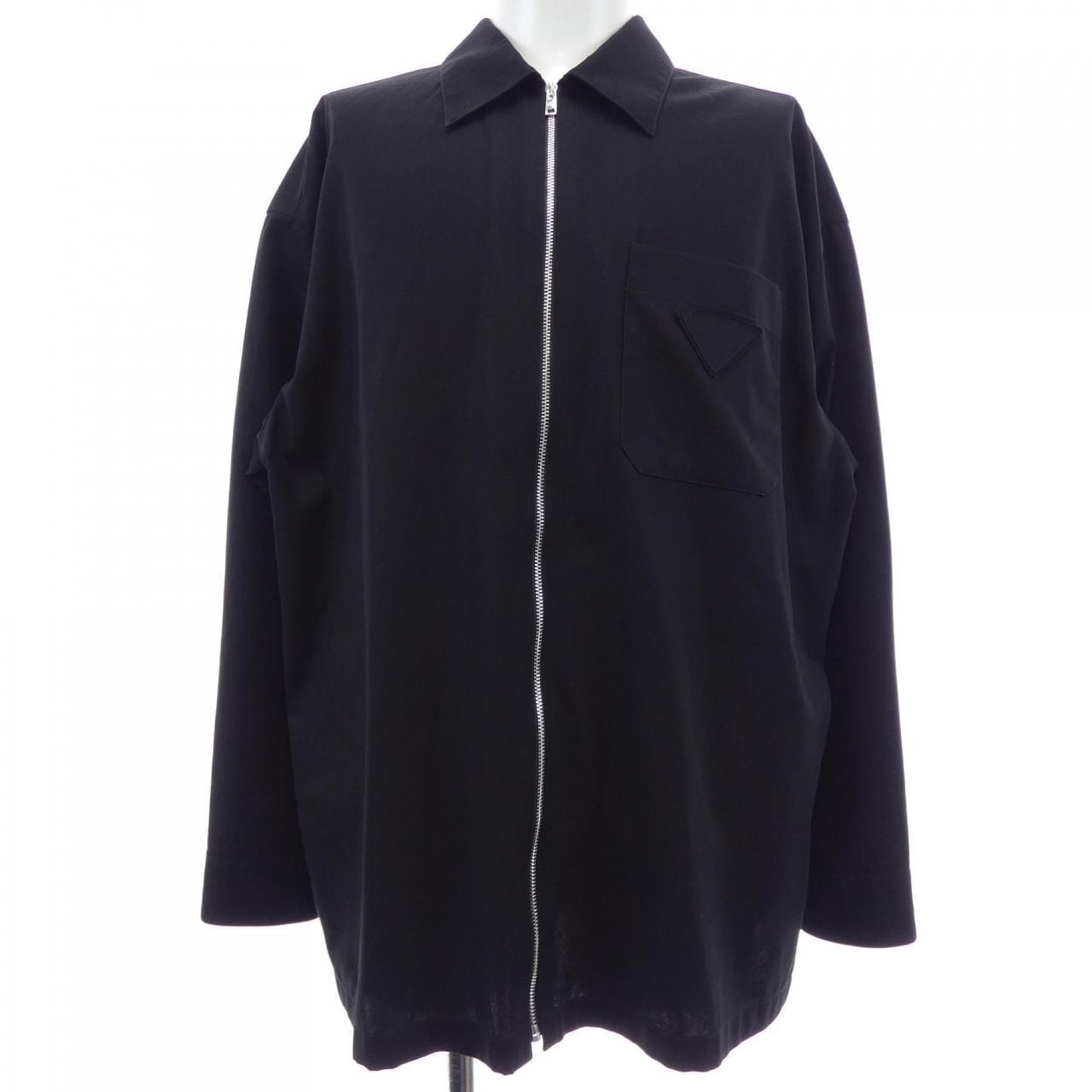 プラダ PRADA ジッパーシャツ トライアングルロゴ SC855 SOOO 19AM シャツ
