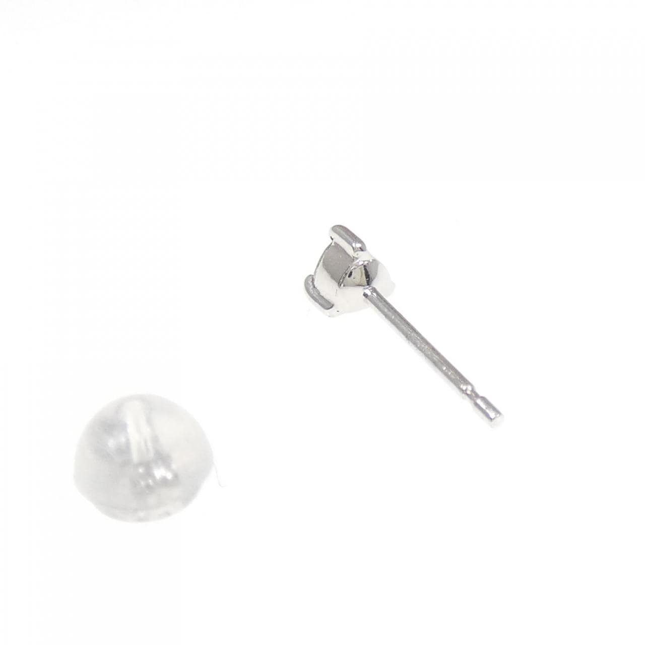 K14WG ダイヤモンド ピアス 片耳