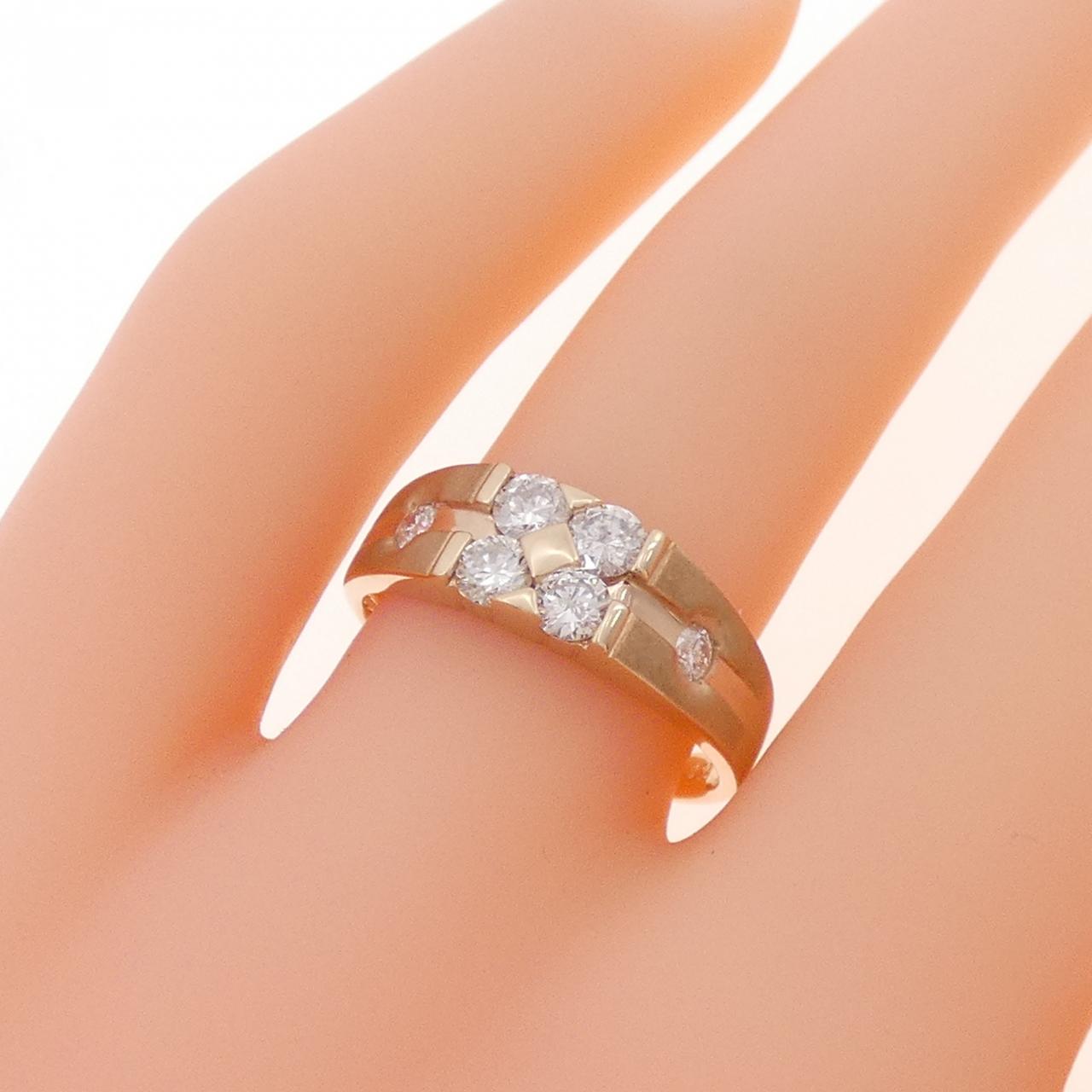 K18PG ダイヤモンド リング 0.52CT
